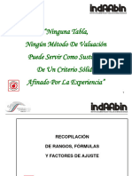 Recopilacion de Rangos, Formulas y Factores de Ajuste