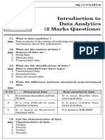 Short Quetions Data Analytics