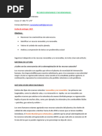 Recursos Renovables y No Renovables - 1 Año - Sarmiento