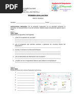 Primera Evaluacion C