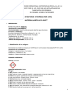 Hoja de Datos de Seguridad (Hds - GHS) Material Safety Data Sheet