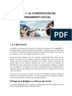 Tema 1 La Constitucion Del Pensamiento Social