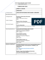 Research Curriculum Vitae