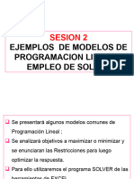 SESION 2.2 Problemas y SOLVER