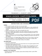 2005 AMC Senior With Answers