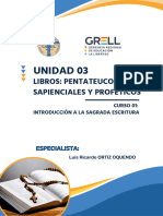 UNIDAD 03 Libros Pentateuco - Sapienciales y Prof-Ticos