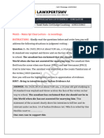 Judgement Writting Appreciation of Evidences Test Answer