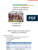 A Quelle Date Peut-On Reprendre Les Activités Sportives Après Cure de Hernie de L'aine?