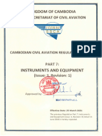 Ccar Part 7 - Instruments and Equipment - Iss 3 - Rev 1 - Eff Date 25mar2021