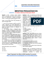 #67 Questões Concurso Pedagogia (Ano 2023) - O Cuidar e o Brincar Na Educação Infantil