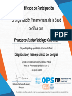 Certificado Cursosde Diag y Man. Del Dengue