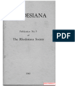 Rhodesiana - Volume5