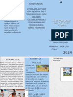 Folleto Informativo Asma Ilustrado Azul