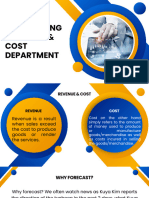 Forecasting Revenues and Cost Incurred