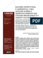 Artigo - Considerações Sobre (In) Justiça Ambiental e Racismo No Brasil Publicação Videre Publicado