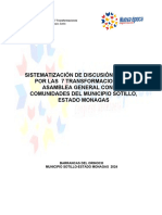 Discusión Nacional Por Las 7 Transformaciones Municipio Sotillo