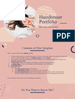 Hairdresser Portfolio by Slidesgo