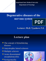 Degenerative Diseases of The Nervous System