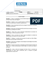 Estudo Dirigido Princípios Da Administração