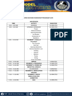 Pup Mun Workshop Program Flow