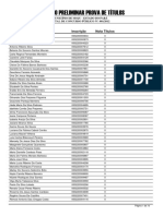 Resultado Preliminar Prova de Títulos: Assistente Social