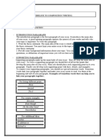 Guideline To Composition Writing Intro Body Comclusion