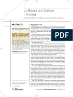 Systematic Biases and Culture in Project Failures Barry Shore 2008