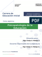 Guia de Estudio Psicopatologica de La Educación Octubre - Marzo 2024