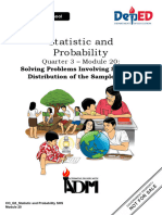 Solving Problem Involving Sampling Distribution of The Sample MeansApril 16 2024