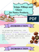 Types of Icings, Fillings and Glazes For Pastry Products