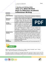 Module 6 - Properties of A Well Written Text