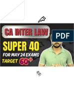 Super 40 CA Inter Law 2024 