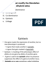 Topic 3 - Factors That Modify The Mendelian Dihybrid Ratios