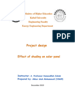 Effect of Shading On Solar Panels