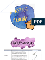 1.2 Utensilios y Moldes