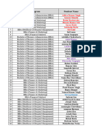 BBA Sem 3 - FL Student List & Faculty Mapping - Autumn 2023