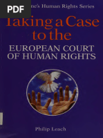 Taking A Case To The European Court of Human Rights