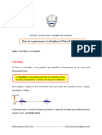 Velocidade e Sua Unidade