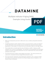 Multiple Indicator Kriging (MIK Uing StudioRM