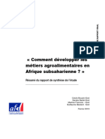 Comment Développer Les Métiers Agroalimentaires en Afrique Subsaharienne ?