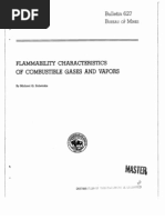 Bulletin 627 Bureau of Mines Flammability of Combustible GAs and Vapors