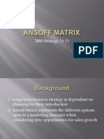 Ansoff Matrix