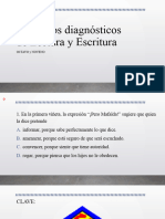 Ejercicios Diagnósticos de Lectura y Escritura 8 Y 9