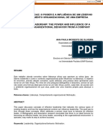 Liderança Eficaz: o Poder e A Influência de Um Líder No Comportamento Organizacional de Uma Empresa