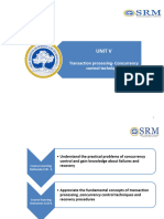 18CSC303J DBMS Unit-V