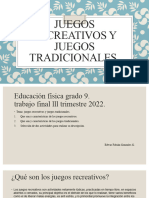 Juegos Recreativos y Juegos Tradicionales 9