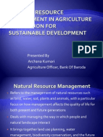 Natural Resource Management in Agriculture Production For Sustainable