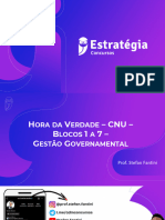 Hora Da Verdade CNU Gestão Governamental Prof Stefan Fantini