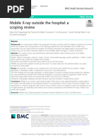 Mobile X-Ray Outside The Hospital A Scoping Review