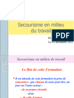 Secourisme en Milieu Du Travail: DR Besbes Chokri Le 03 Décembre 2021